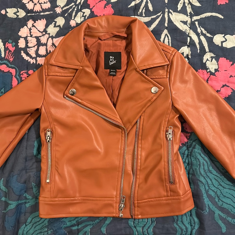 Art class kids vegan leather girls XS